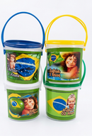 🎈 Baldinho Personalizado com Foto e Tema da Festa – Kit com 10 Unidades