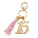 👑 Lembrancinha 15 Anos Debutante Dourada com Tassel – Kit com 10 Unidades